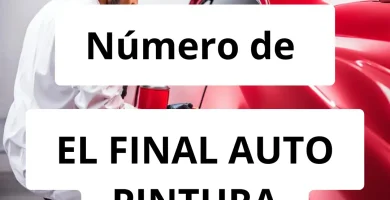 Numero de vendedor de pintura automotriz EL FINAL AUTO PINTURA
