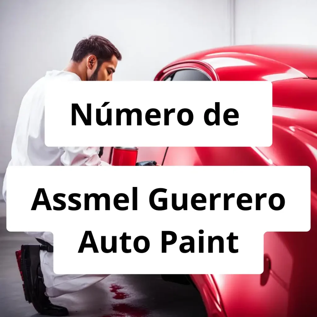 Numero de vendedor de pintura automotriz Assmel Guerrero Auto Paint
