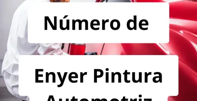 Numero de vendedor de pintura automotriz Enyer Pintura Automotriz