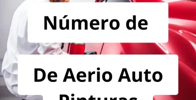 Numero de vendedor de pintura automotriz De Aerio Auto Pinturas