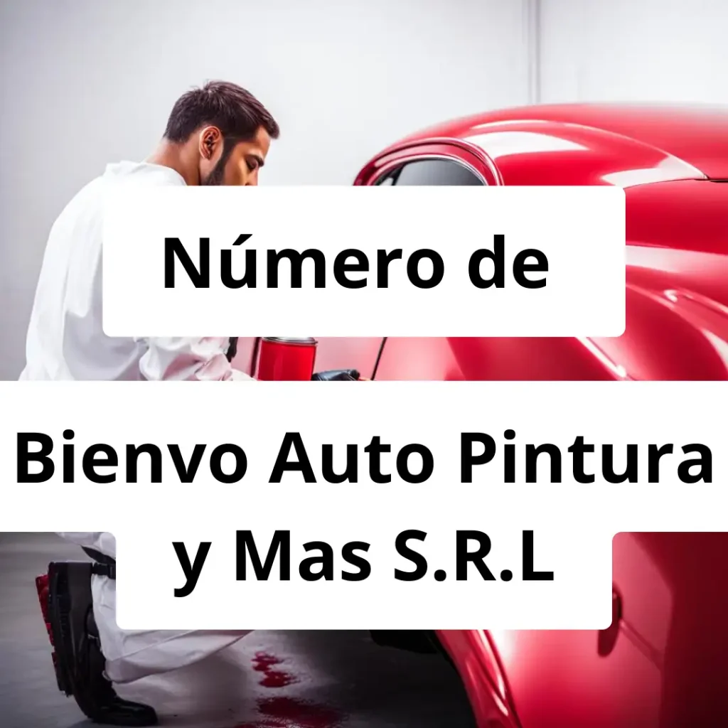 Numero de vendedor de pintura automotriz Bienvo Auto Pintura y Mas S.R.L