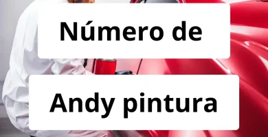 Numero de vendedor de pintura automotriz Andy pintura