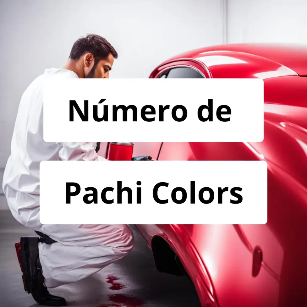 Numero de vendedor de pintura automotriz Pachi Colors