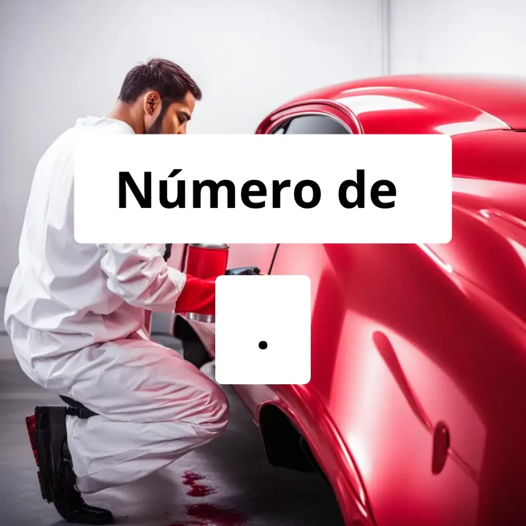 Numero de vendedor de pintura automotriz .
