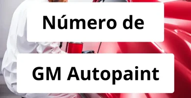 Numero de vendedor de pintura automotriz GM Autopaint
