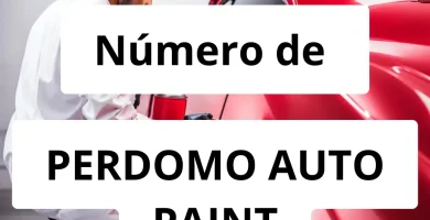 Numero de vendedor de pintura automotriz PERDOMO AUTO PAINT