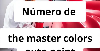 Numero de vendedor de pintura automotriz the master colors auto paint
