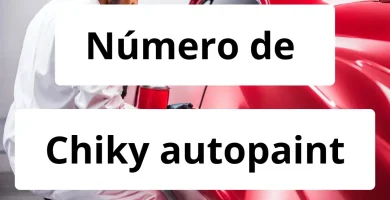 Numero de vendedor de pintura automotriz Chiky autopaint