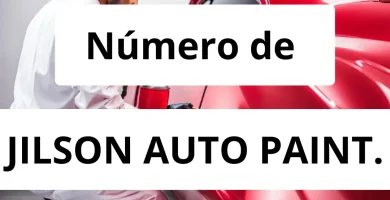 Numero de vendedor de pintura automotriz JILSON AUTO PAINT.