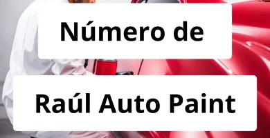 Numero de vendedor de pintura automotriz Raúl Auto Paint