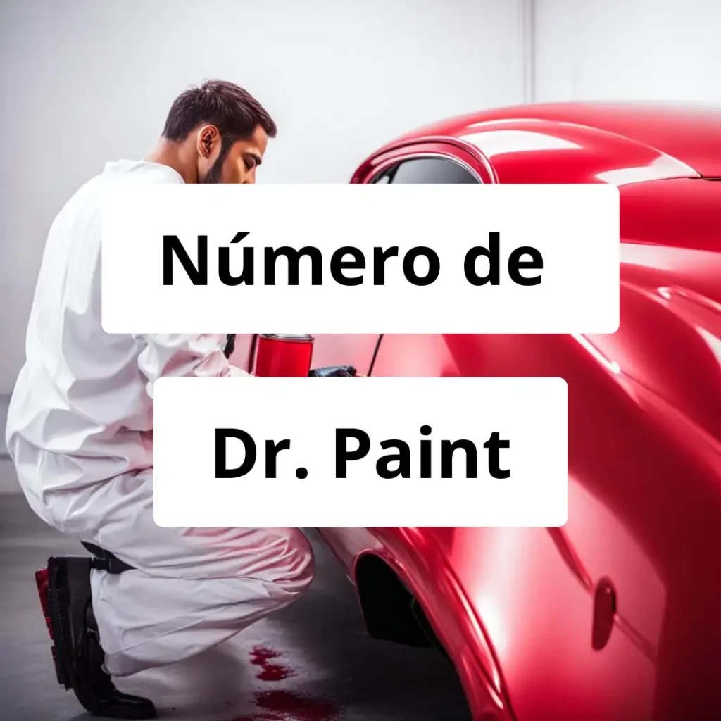 Numero de vendedor de pintura automotriz Dr. Paint