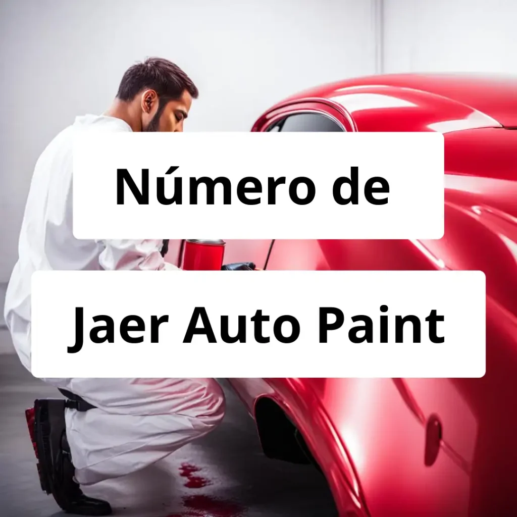 Numero de vendedor de pintura automotriz Jaer Auto Paint
