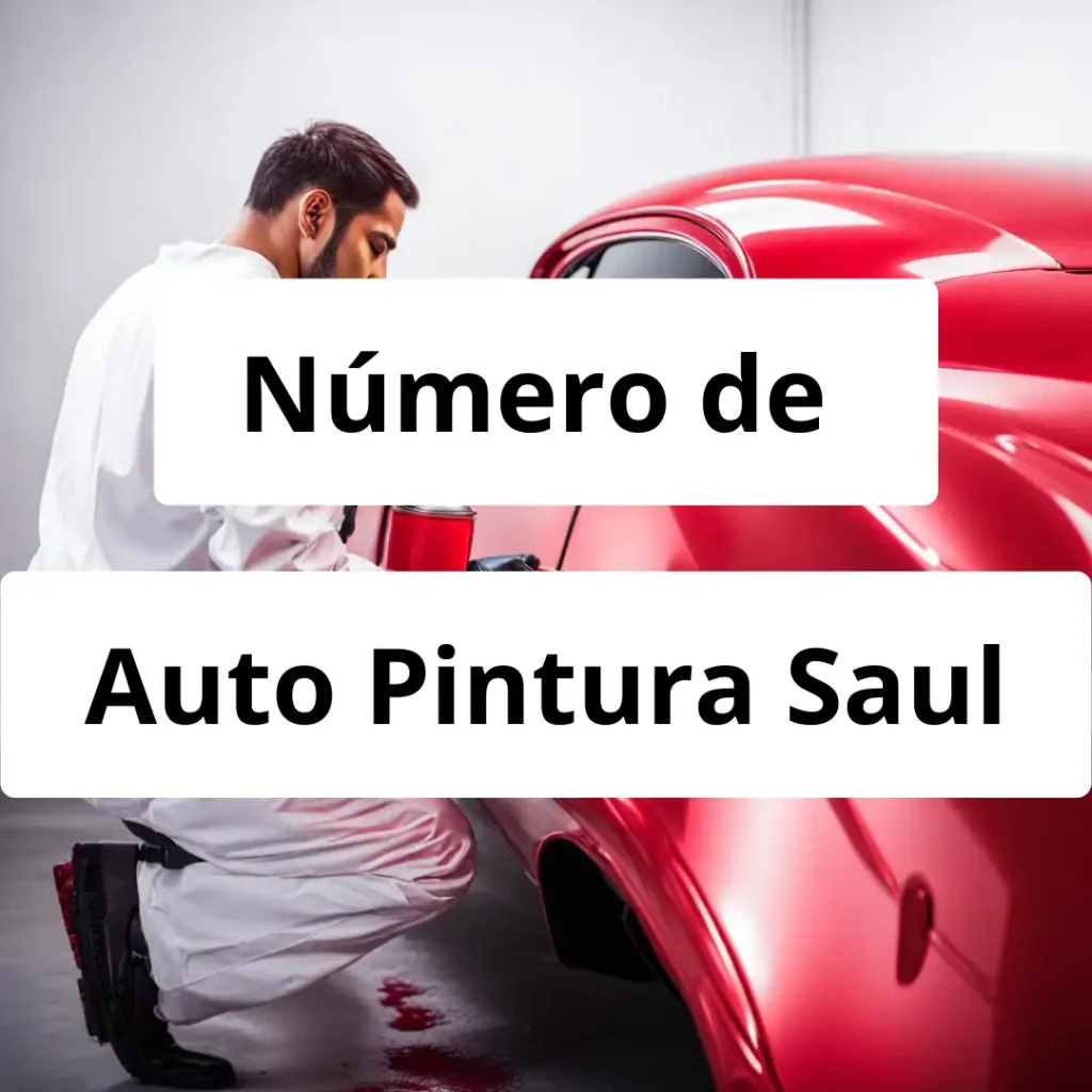 Numero de vendedor de pintura automotriz Auto Pintura Saul