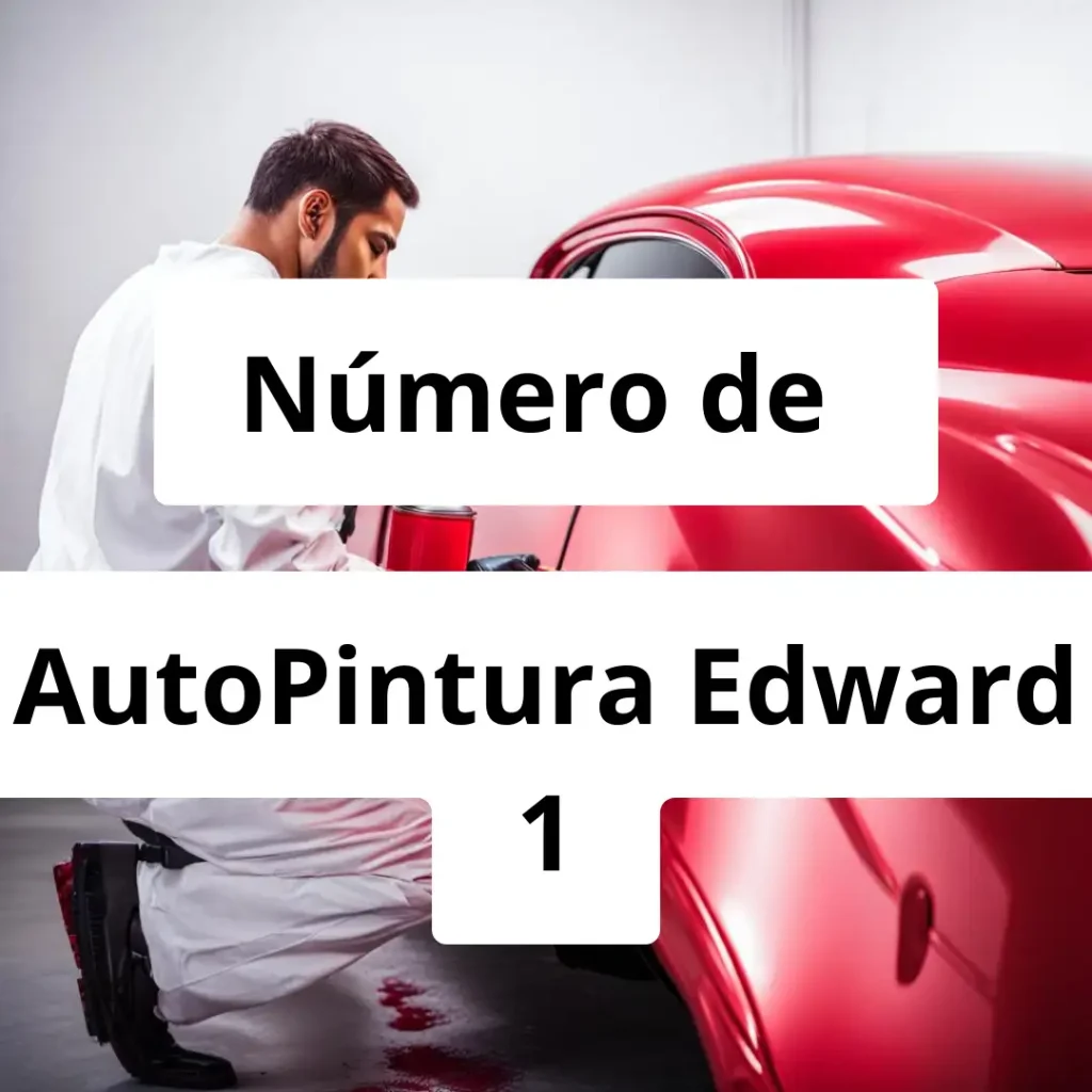 Numero de vendedor de pintura automotriz AutoPintura Edward 1