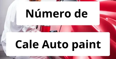 Numero de vendedor de pintura automotriz Cale Auto paint