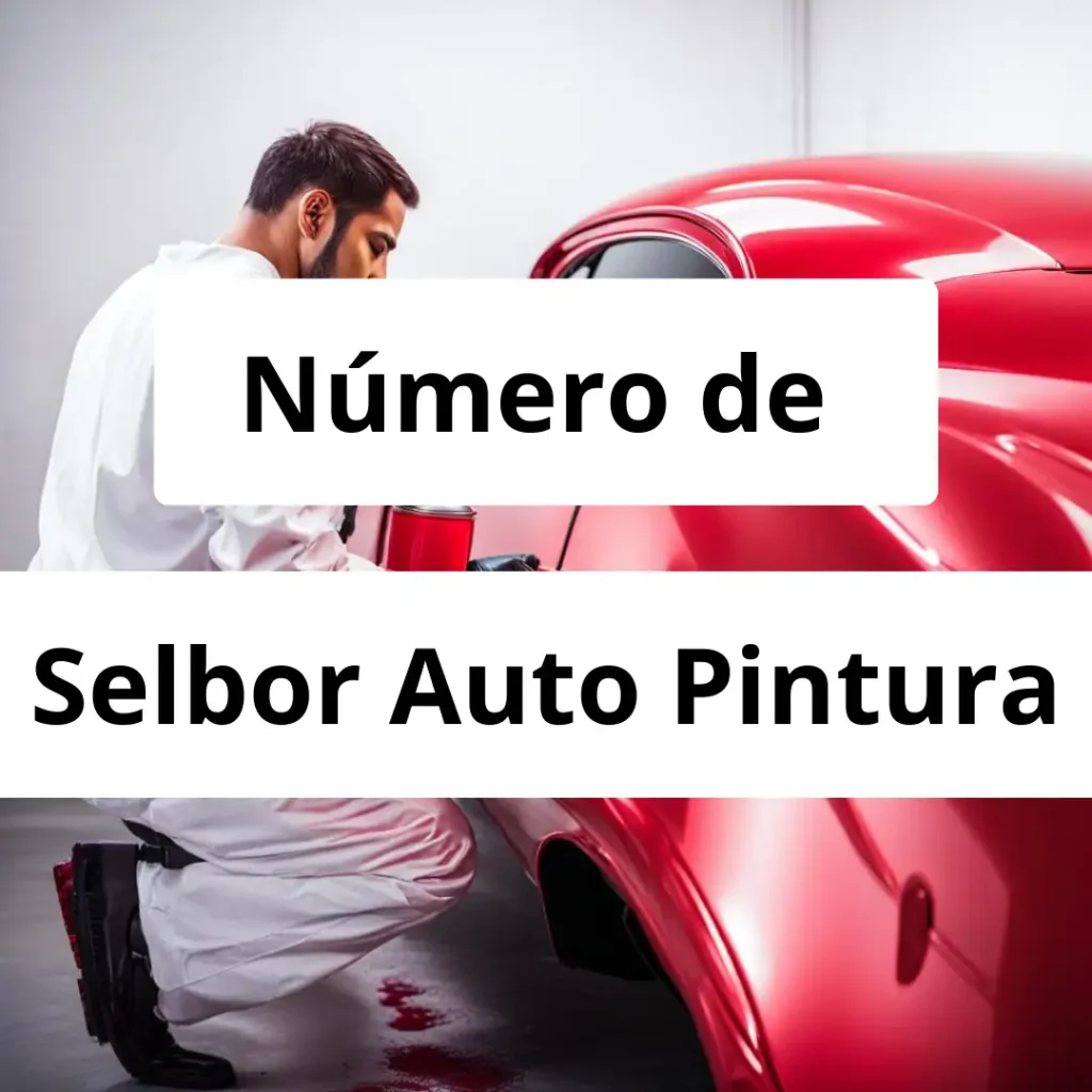 Numero de vendedor de pintura automotriz Selbor Auto Pintura