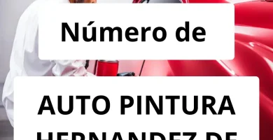 Numero de vendedor de pintura automotriz AUTO PINTURA HERNANDEZ DE POLANCO