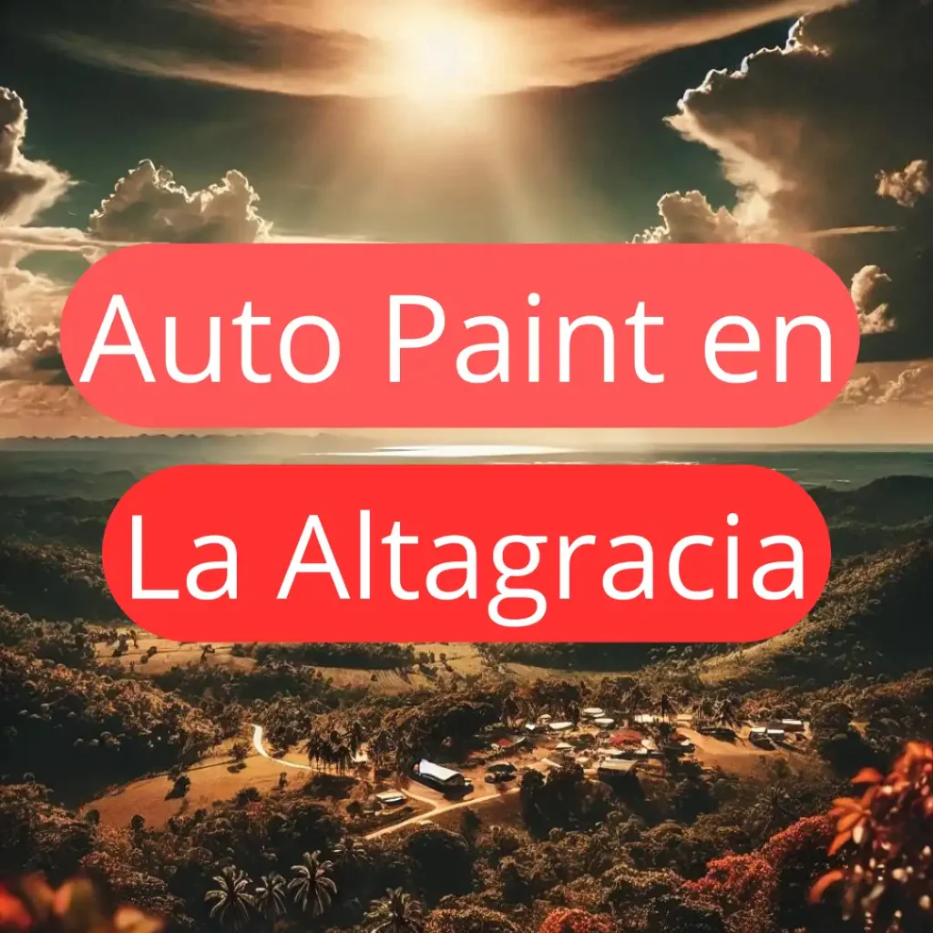 Número de vendedor de pintura autmotriz cerca de La Altagracia